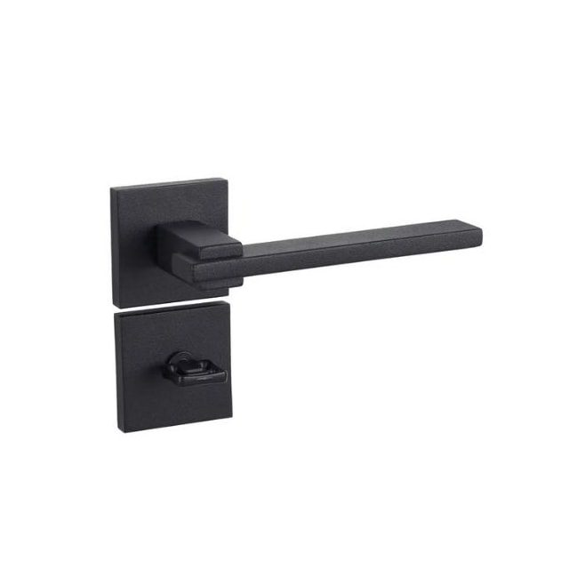 Fechadura para Banheiro Nina Zamac 221 Preto Texturizado - Pado Fechadura para Banheiro Nina Zamac 221 Preto Texturizado - Pado