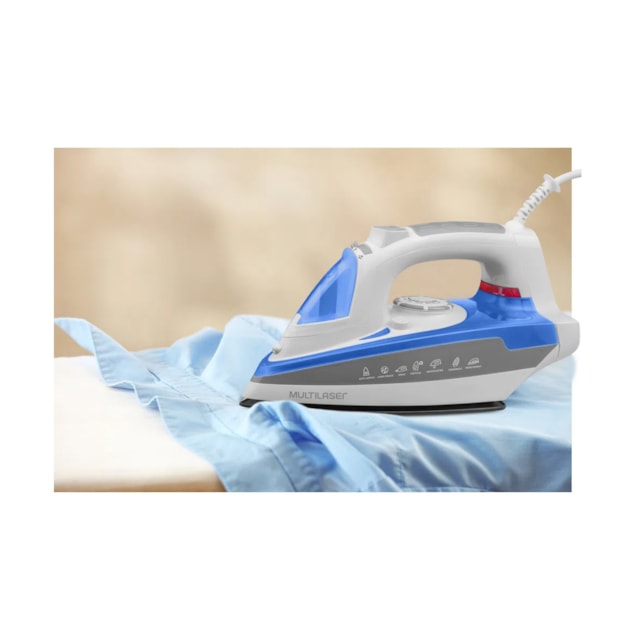 Ferro de Passar Roupa a Vapor Base Cerâmica com Função Corta Pingos Multilaser 127v