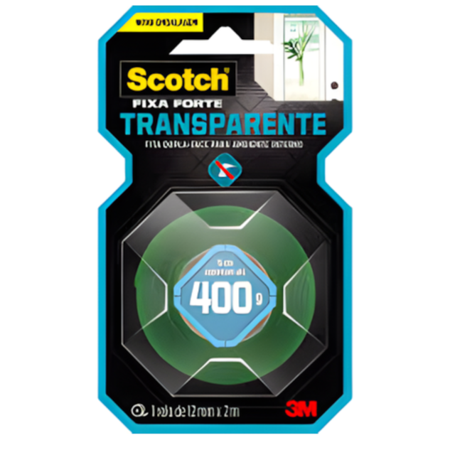 Fita Adesiva Dupla Face Transparente 12mm x 2M - 3M