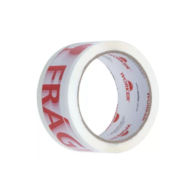 Fita Adesiva Frágil 48MM x 50M - WORKER Fita Adesiva Frágil 48MM x 50M - WORKER