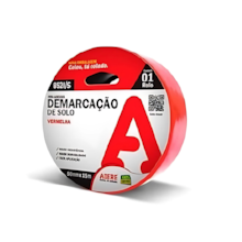 Fita Adesiva Vermelha de Demarcação de Solo 50mm x 15M - ADERE