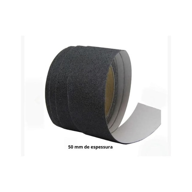 Fita Antiderrapante Preta 50mm x 05m - Adere