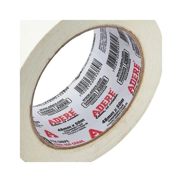 Fita Crepe 48mm x 50m - Adere Fita Crepe 48mm x 50m - Adere