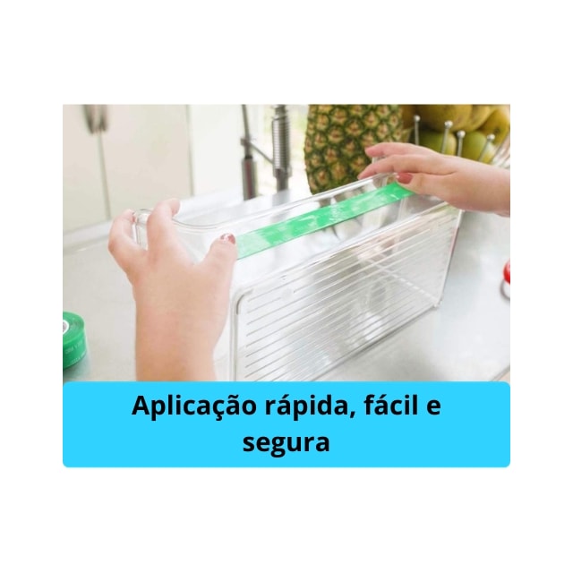 Fita Dupla Face 24mm x 2M Transparente FixFort - 3M Fita Dupla Face 24mm x 2M Transparente FixFort - 3M