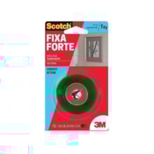 Fita Dupla Face 24mm x 2M Transparente FixFort - 3M Fita Dupla Face 24mm x 2M Transparente FixFort - 3M