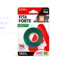 Fita Dupla Face Acrílica Transparente 24mm x 2M Suporta 1KG - ADERE