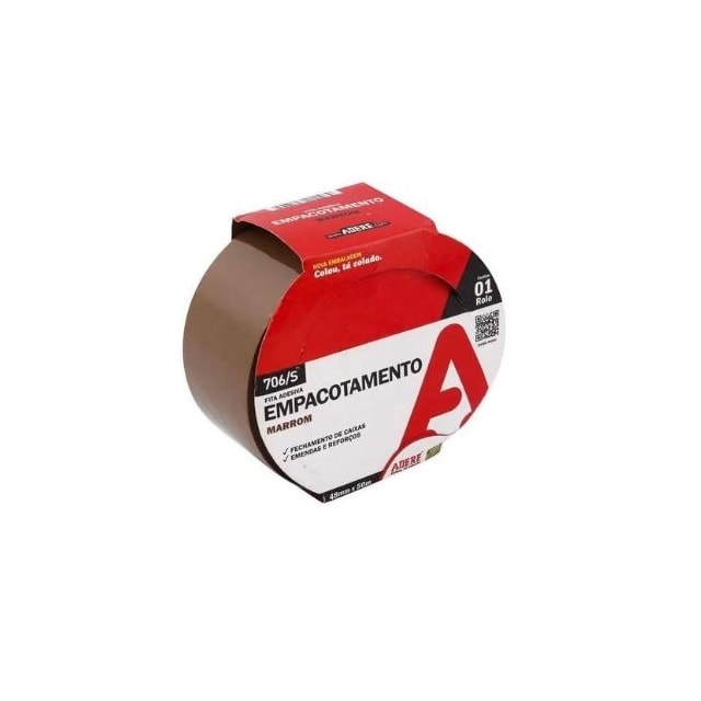 Fita Empacotamento Marrom 48mm x 50M - ADERE Fita Empacotamento Marrom 48mm x 50M - ADERE
