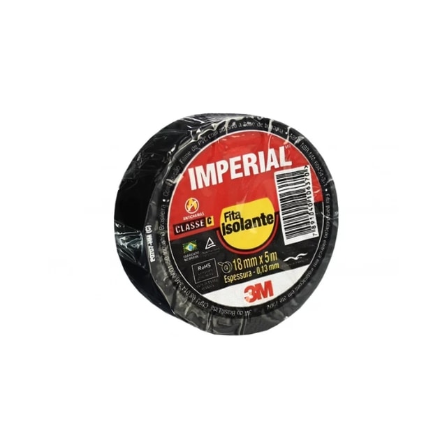 Fita Isolante 18mm x 5m Imperial - 3M Fita Isolante 18mm x 5m Imperial - 3M