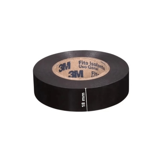 Fita Isolante 18mm x 5m Imperial - 3M Fita Isolante 18mm x 5m Imperial - 3M