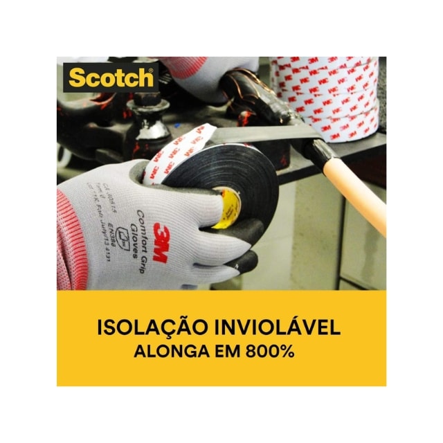 Fita Isolante Autofusão 19mm x 5m - 3M Fita Isolante Autofusão 19mm x 5m - 3M