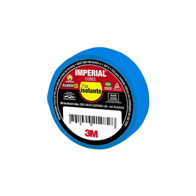 Fita Isolante Imperial Azul 10M x 18mm - 3M Fita Isolante Imperial Azul 10M x 18mm - 3M