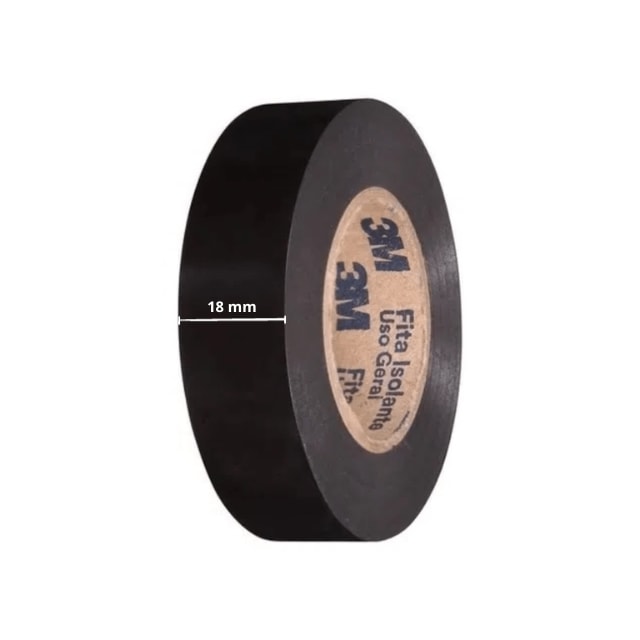 Fita Isolante Imperial Preta 18mm x 10m - 3M Fita Isolante Imperial Preta 18mm x 10m - 3M