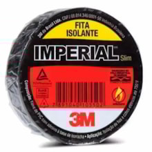 Fita Isolante Imperial Preta 18mm x 10m - 3M Fita Isolante Imperial Preta 18mm x 10m - 3M