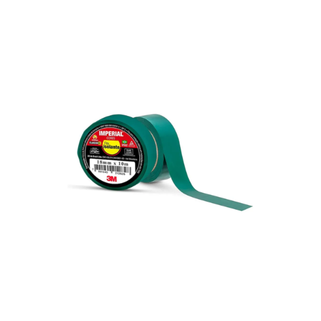 Fita Isolante Imperial Verde 10M x 18mm - 3M