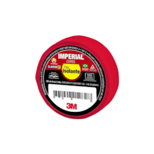 Fita Isolante Imperial Vermelha 10M x 18mm - 3M Fita Isolante Imperial Vermelha 10M x 18mm - 3M