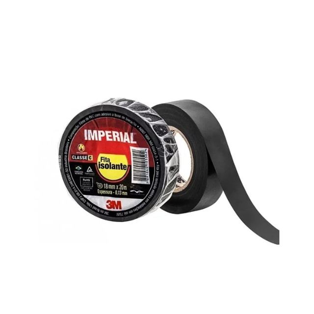 Fita Isolante Slim 18mm x 20m Imperial - 3M Fita Isolante Slim 18mm x 20m Imperial - 3M