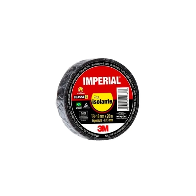 Fita Isolante Slim 18mm x 20m Imperial - 3M Fita Isolante Slim 18mm x 20m Imperial - 3M