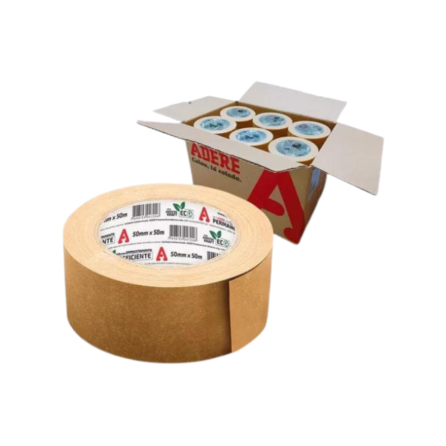Fita Kraft Gomada 50mm x 50M - ADERE Fita Kraft Gomada 50mm x 50M - ADERE