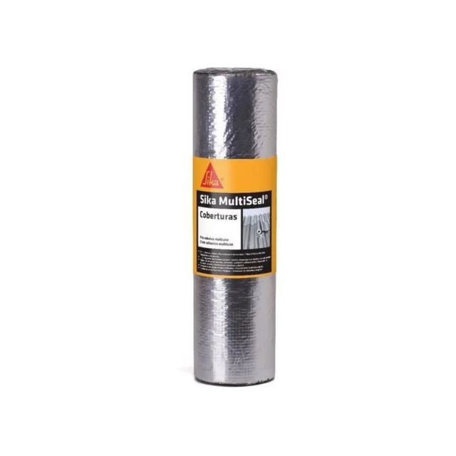 Fita Multiuso Aluminizada Impermeabilizante 50cm Rolo com 10 Metros - SIKA Fita Multiuso Aluminizada Impermeabilizante 50cm Rolo com 10 Metros - SIKA
