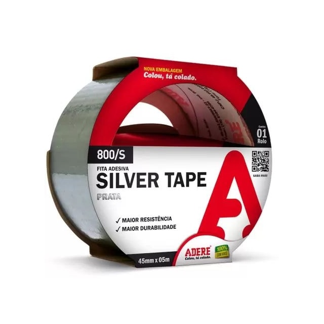 Fita Multiuso Silver Tape Prata 45mm x 5M - ADERE