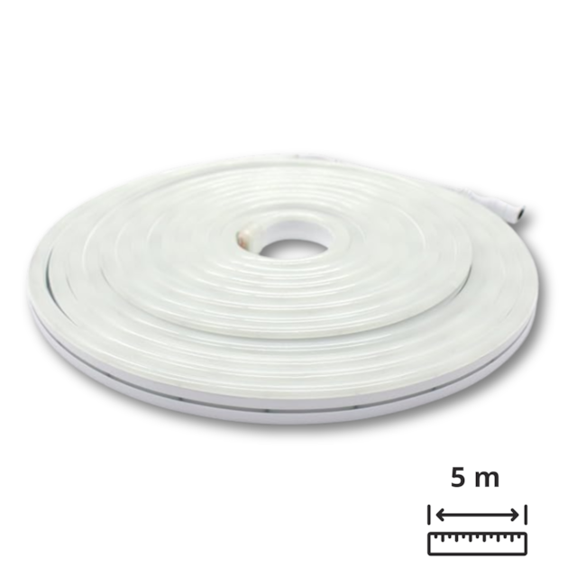 Fita Neon Branco Frio 5M 12V - MGC