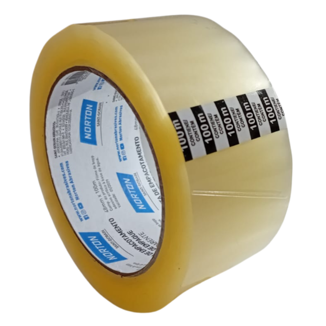 Fita para Empacotar Transparente 48mm x 100M - NORTON