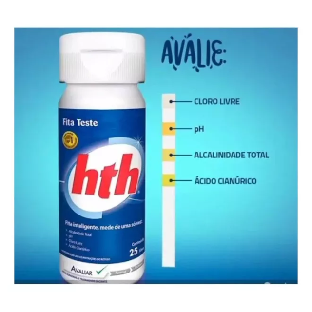 Fita Teste Embalagem com 25 peças - HTH Fita Teste Embalagem com 25 peças - HTH