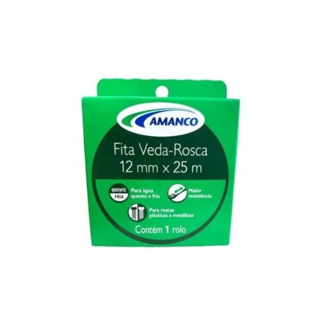 Fita Veda-Rosca 12 x 25 - Amanco