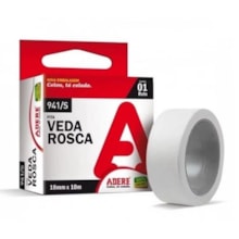 Fita Veda Rosca 12mm X 10m Branca - Adere Fita Veda Rosca 12mm X 10m Branca - Adere