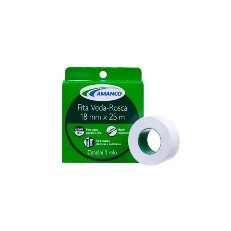 Fita VedaRosca 18 x 25 Amanco Compensa Mais