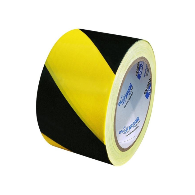 Fita Zebrada 70mm x 200m - PLASTCOR