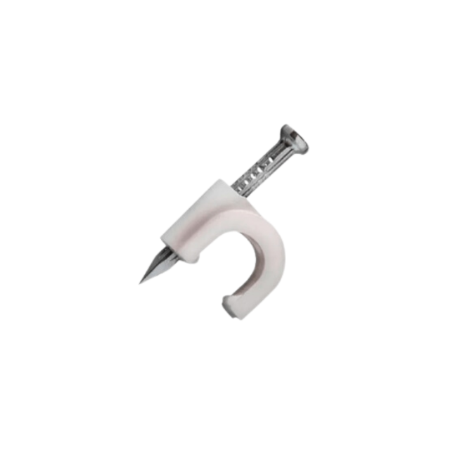 Fixa Fio 10mm Redondo Branco 20 Peças - VONDER Fixa Fio 10mm Redondo Branco 20 Peças - VONDER