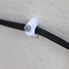 Fixa Fio 6mm Coax 20 Peças Branco - DIMAX