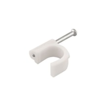 Fixa Fio 8mm Coaxial Branco Pacote com 20 Peças - DIMAX Fixa Fio 8mm Coaxial Branco Pacote com 20 Peças - DIMAX