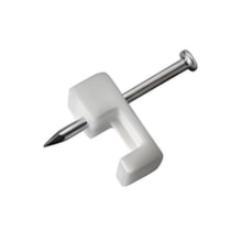 Fixa Fio Chato 8mm Branco - DIMAX