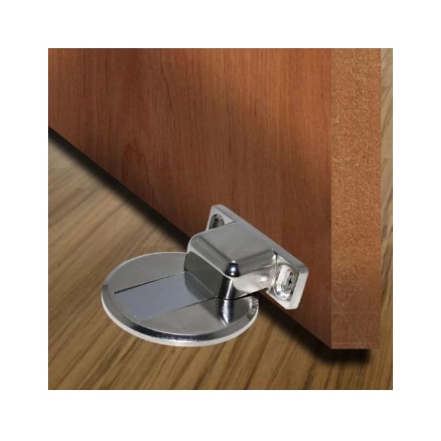 Fixador de Porta Magnético Zamac Niquelado - SILVANA Fixador de Porta Magnético Zamac Niquelado - SILVANA