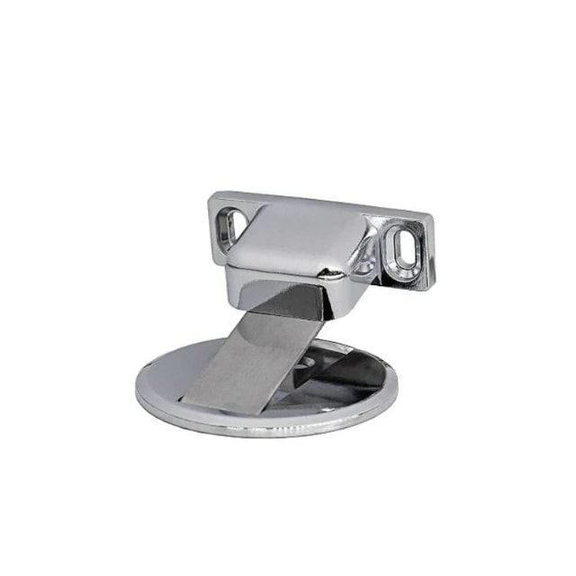 Fixador de Porta Magnético Zamac Niquelado - SILVANA Fixador de Porta Magnético Zamac Niquelado - SILVANA