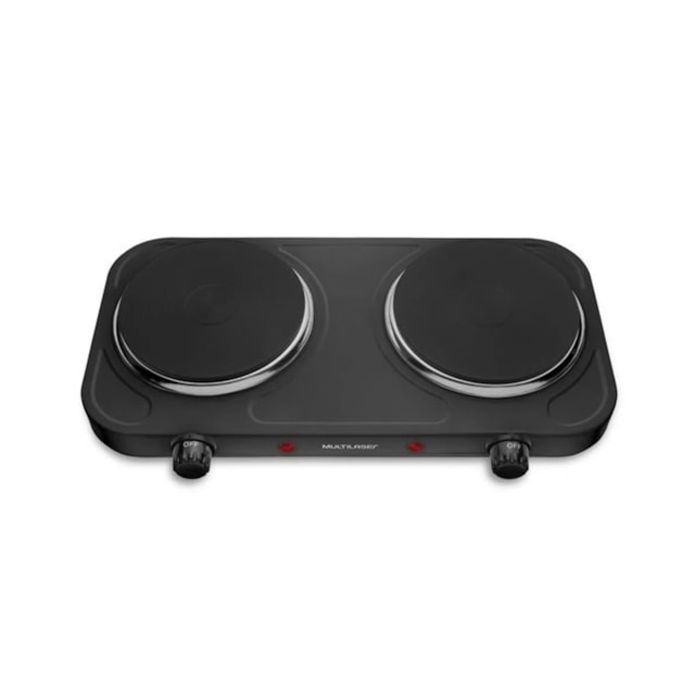 Fogão Elétrico Multilaser Easy Cook Duo 2 Bocas 2000W 127v
