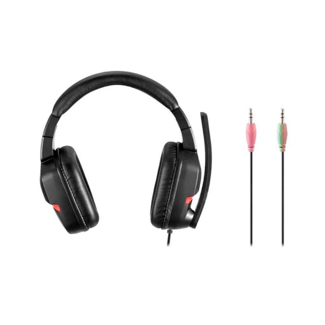 Fone de Ouvido Headset Gamer Askari P2 PC Vermelho Warrior - PH293