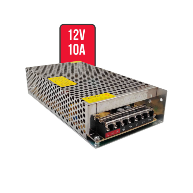 Fonte Chaveada 12V 10A - VS POWER SUPPLY Fonte Chaveada 12V 10A - VS POWER SUPPLY