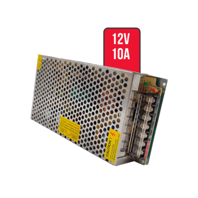 Fonte Chaveada 12V 10A - VS POWER SUPPLY Fonte Chaveada 12V 10A - VS POWER SUPPLY