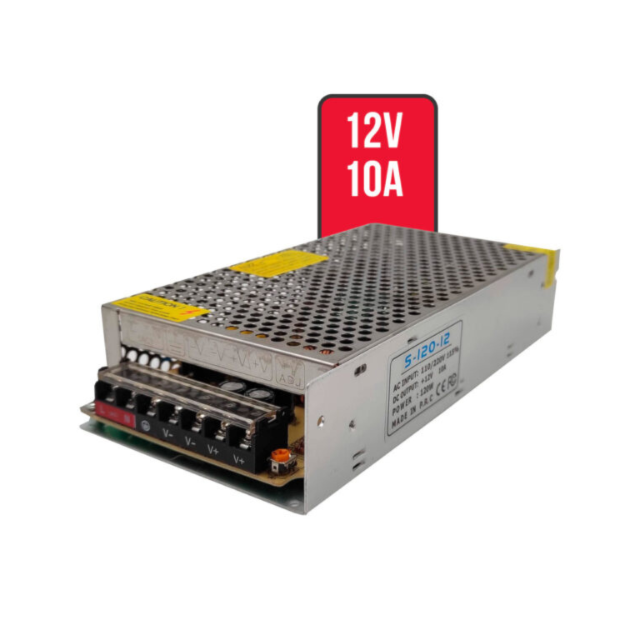 Fonte Chaveada 12V 10A - VS POWER SUPPLY Fonte Chaveada 12V 10A - VS POWER SUPPLY