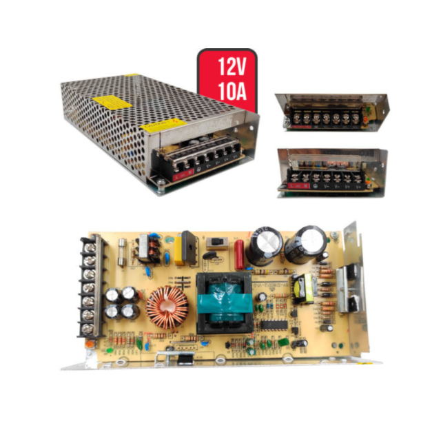 Fonte Chaveada 12V 10A - VS POWER SUPPLY