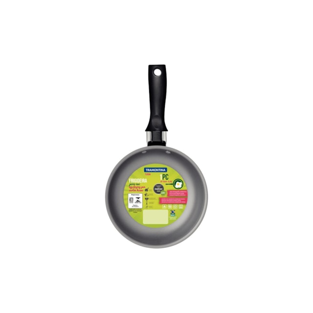 Frigideira Tramontina Turim em Alumínio Antiaderente e Cabo Baquelite Chumbo 13 cm Frigideira Tramontina Turim em Alumínio Antiaderente e Cabo Baquelite Chumbo 13 cm