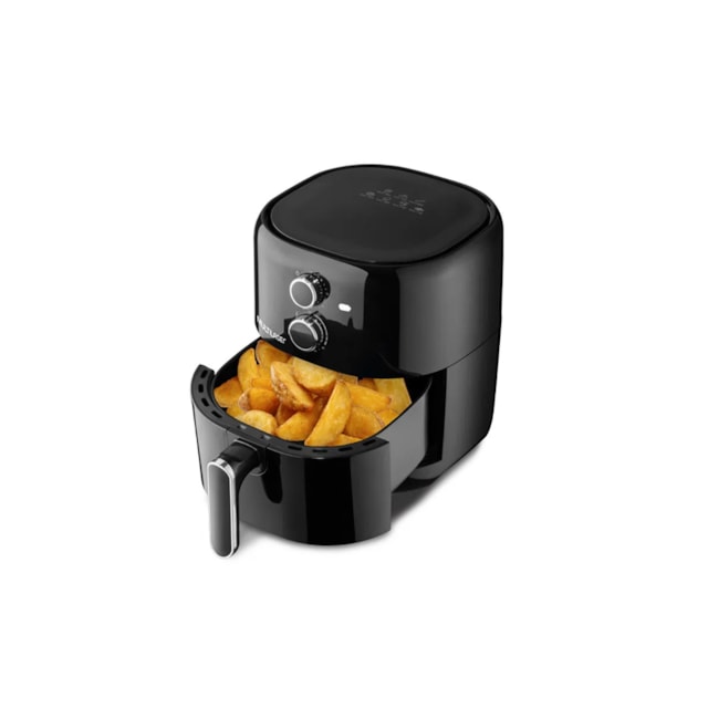 Fritadeira Elétrica Air Fryer 4,2 Litros 1500W Preta Multilaser 220v Fritadeira Elétrica Air Fryer 4,2 Litros 1500W Preta Multilaser 220v