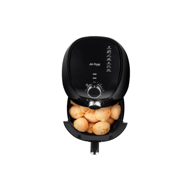 Fritadeira Elétrica Air Fryer 4 Litros 1500W Preta Multilaser 127v