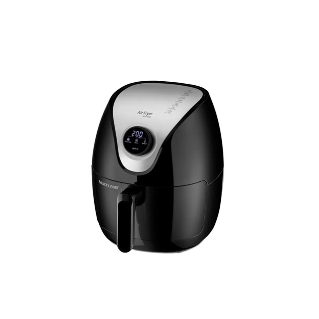 Fritadeira Elétrica Air Fryer 4L Digital 1500W Preta Multilaser 220v Fritadeira Elétrica Air Fryer 4L Digital 1500W Preta Multilaser 220v
