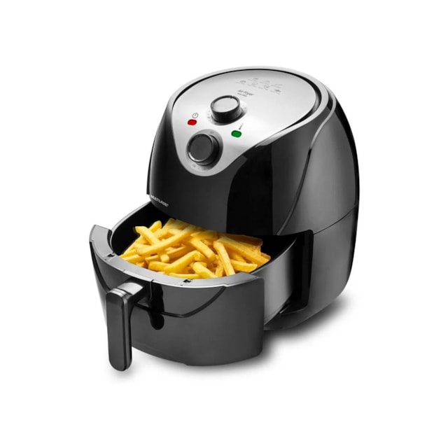 Fritadeira Elétrica Multilaser Air Fryer 1700W 6,5L Preta - CE125 127v