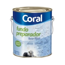 Fundo Preparador a Base de Água Incolor 3,6 Litros - Coral