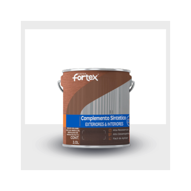 Fundo Sintético Branco para Madeira 3L - FORTEX